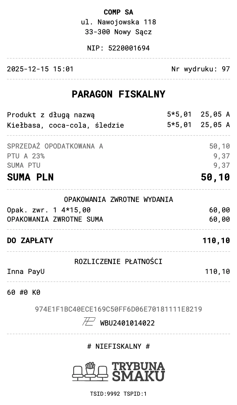 Wizualizacja e-paragonu